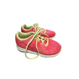 Nike Kids Pink Neon Green Flex Running Shoes Sneakers Size 7C